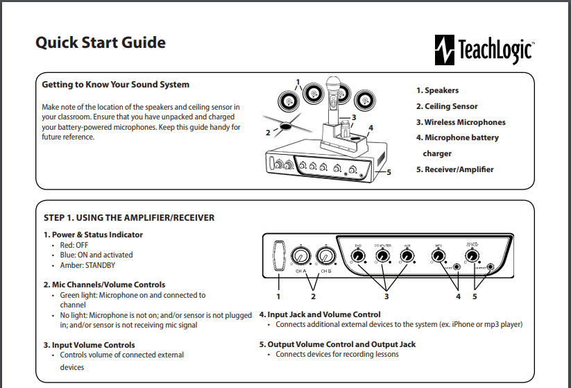 classroom audio quick start guide